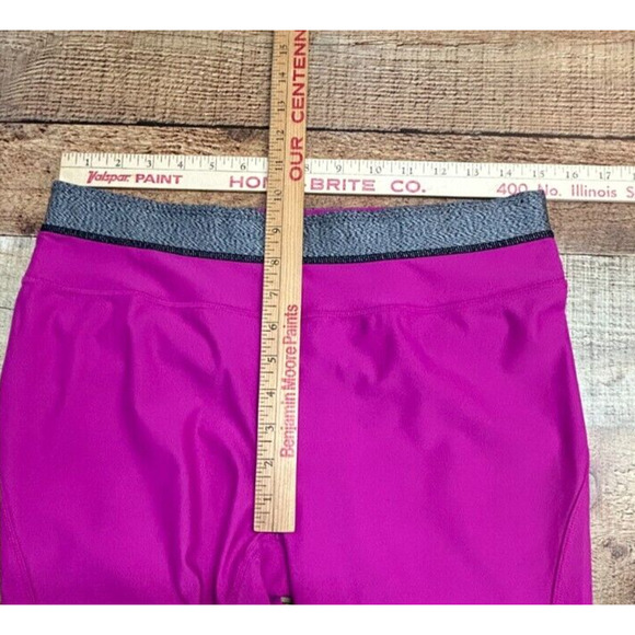 Athleta Pants Womens Large Pink Actual 30X21 Pull On Stretch Crop Yoga Legging - Picture 4 of 8